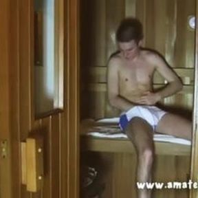 Sauna Loving Bryce Jacks Off