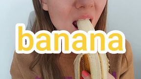 Eating A Banana