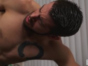 MENSEXGEAR - Muscular hottie Dante Colle thinks he can just waltz through security at the airport, b