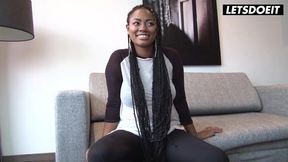 Ebony Goddess Picked Up For Steamy Sex with Interviewer - LATINA MILF