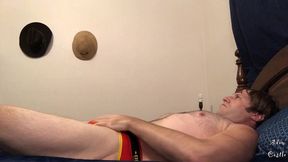stud jerks off 2 porn in jockstrap