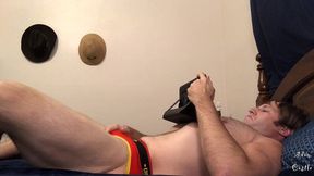 stud jerks off 2 porn in jockstrap