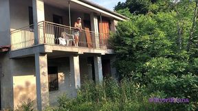 this slut likes to suck cock while getting ass fucked