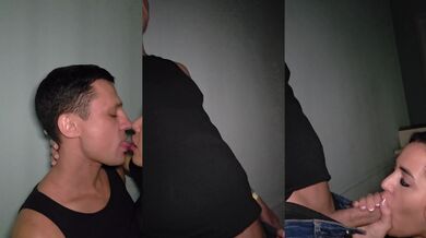 My husband tried smoking but I blew a teen in the club while waving at him