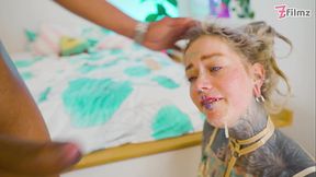 BBC ANAL Dominates the Alt babe - ATM, facial and balls deep Assfucking