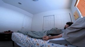 Stepmom fucks stepson to help him out of bed in the morning