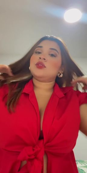 Natural big boobs on display