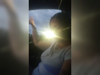mother I'd like to fuck smokin' cigarettes whilst in passenger seat in vehicle