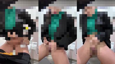 公衆トイレで声我慢チャレンジ