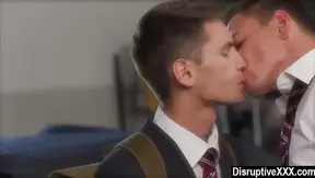 First Time Pleasure: Young Guy Gets Initiated With a Deep-Throat Blowjob –