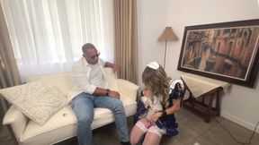Sissy Doll Chastity & Deepthroat Training by Black Master