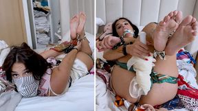 Was It A Dream? Magical Silk & Satin Scarves Grant Her Bondage Wishes (HD)