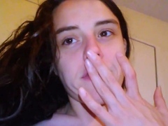 Wet Hairy Pussy - German Amateur Solo Webcam Orgasm