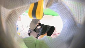 8K VR360 ANNA Stomping Footsteps on Human-shaped Carpet