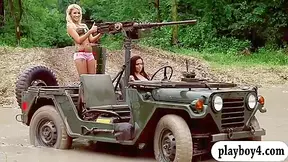 Big Juggs Women Fishing And Driving Tanks Wrecking Cars