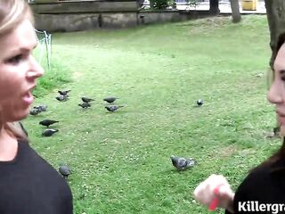 Wife gets large titted playgirl to fuck her spouse