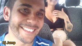 passageira safada pagando a corrida sentando na piroca do motorista