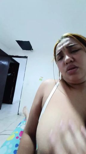 fucking the neighbor when her husband is working, he fucks her big, dark ass hard and sucks my big tits