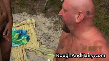 Hard-core gay porno on the beach gay porn