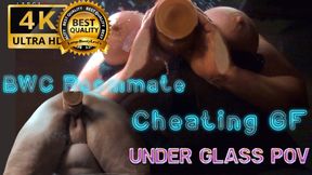 Roommate's HUGE BWC Sneaks In, Under Seat POV (4K Landscape)