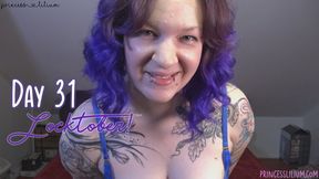 Tattooed brat femdom Princess Lilium gives you Locktober day 31 task! Training, tease and denial, No Nut November! (HD mp4)