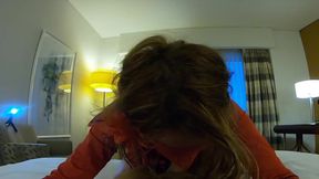 Red Devil Roleplay Cosplay Sex | Ginger Girl in Sexy Dress Gets Cumshot