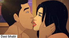 Dasi bhabi chuday hair in pussy Clear Hindi talk cartoon - Indian Girl fucking - Hair in pussy