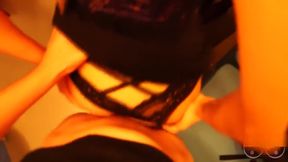 Blowjob and sex with redhair beauty in the shopping centre's dressing room
