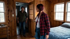 beautiful young redhead girl decides to spend vacations with her boyfriend s family in a cabin in the forest but infidelity knocked on her door - porn in spanish - ai porn - audio in spanish