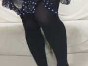 Part 1: Transgender Honoka rips her clothes off as she fantasizes about slutty sex.
