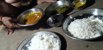 My husband and I ate rice naked together Your nomita boudi