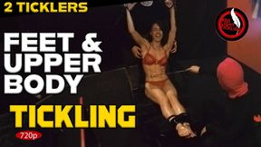 Tickle Domination: 2 Ticklers for Ticklish Luna Tied Up and Tickled on the Tickle Chair | Fetish Tickling | 720p