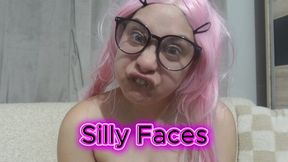 My Stepmom makes really silly faces