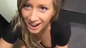 Sex In The Office Blonde Changing Room Orally