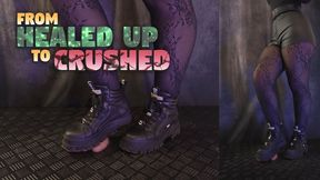 Healed Up Cock and Balls Crushed Under my Buffalo Boots (Close Double Version) - TamyStarly - Cock Balls Crush Trample, Shoejob, Bootjob, CBT, Ballbusting, Trampling, Stomping
