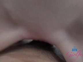 Amat babe Brooke Johnson takes it deep in nearly every position and cums on dick (GFE POV)