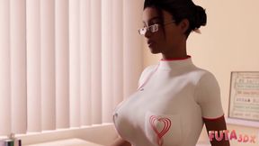Blonde Futa Facefucks Busty Nurse Chokes Her Gushing Cum Deposit