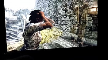 Skyrim: perra tiene que persuadir al guardia