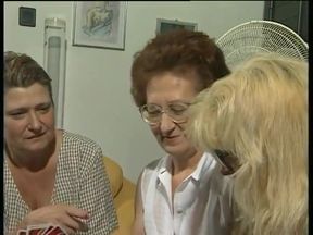 Grannies lick and finger fuck each others hairy pussies after strip poker game