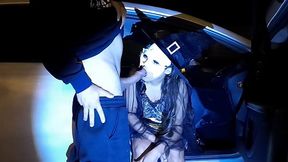 The witch didn't have money for an Uber and had to pay you for a blowjob and give you anal sex