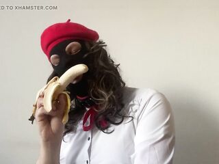 Banana sucking sissy floozy