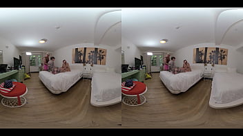 Riley Star &amp_ Laya Rae - Cum Licking BLONDE SQUIRTING in THREESOME w PETITE EBONY CUTIE