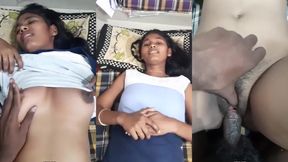 Noagar ei shundori dark skinned meye ti taar South Indian boyfriend er shaathe moja korar MMS video clip