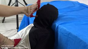 WORSHIP SNIFF AND LICK MY RED SANDALS BEFORE I FUCK YOUR MOUTH WITHMY DELICIOUS FEET