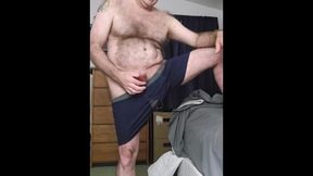 Me frolicking with my stiff spunk-pump and furry donk.