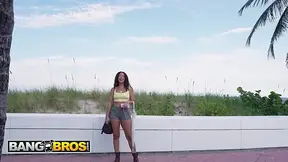 Fabi Soul shows off her big tits and juicy ass on the Bang Bus.