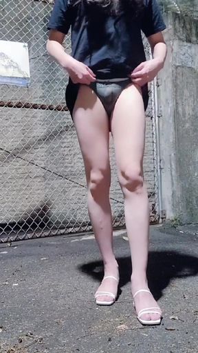 Outdoor Doggy Style Anal Sex.