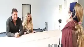 Granny takes it hard from behind while Asian barely-legal