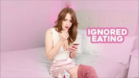Ignored Eating - Thigh High Suede Boots - HD 1080