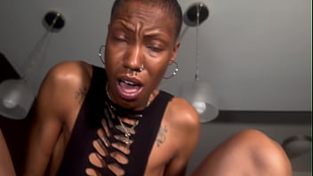 Miss Messy Pussy Skinny Barbie Charlie Squirts All over The kitchen counter!